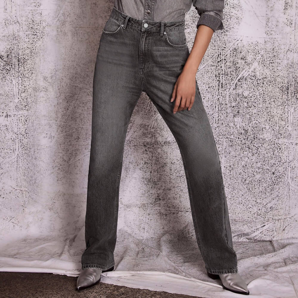 Gray store velvet jeans